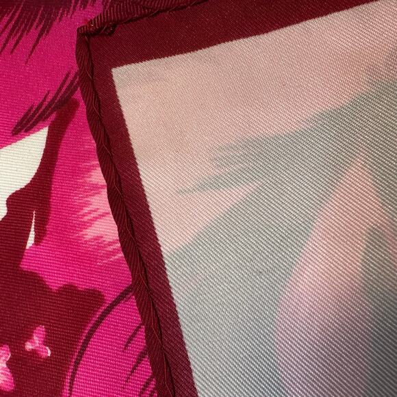 Vintage 1970’s Pink Peony and Hyacinth Neck Scarf - Picture 5 of 5